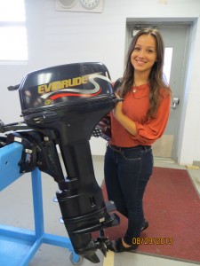 Working on an Evenrude Outboard
