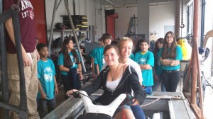 Marine Srevice students giving jet ski lessons to New River Middle marine magnet students.