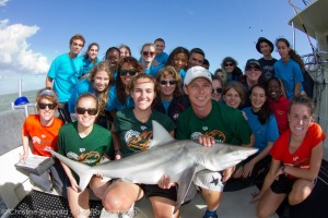 Reefdogs helping RJ Dunlap Marine Conservation Program tag sharks